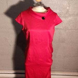 Sz16 Jessica red retro dress